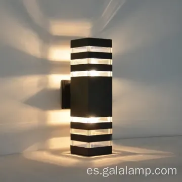 Lámpara de pared exterior de doble captura de doble cabeza impermeable